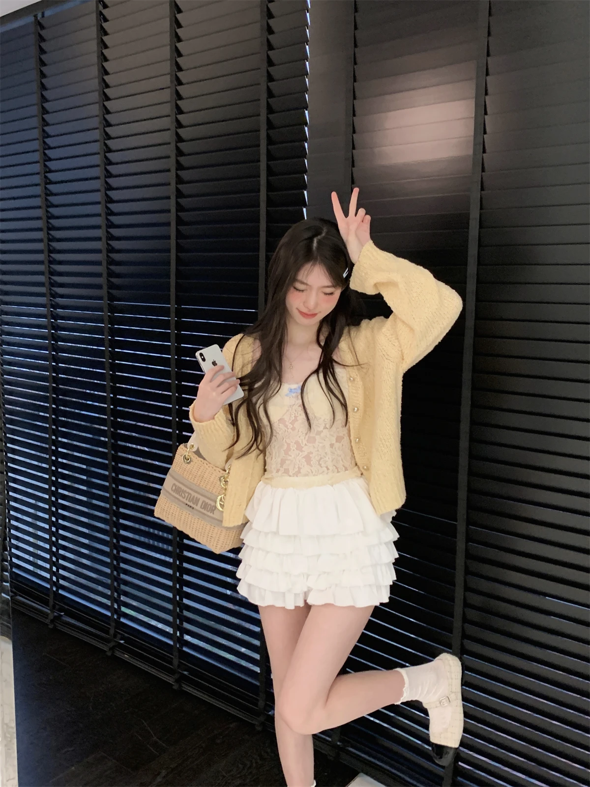 

LXLILIUM Romantic Sni Soft Woolen Knitted Cardigan Women's Summer Sun Protection Top V-ne Long Sve Regular Fit