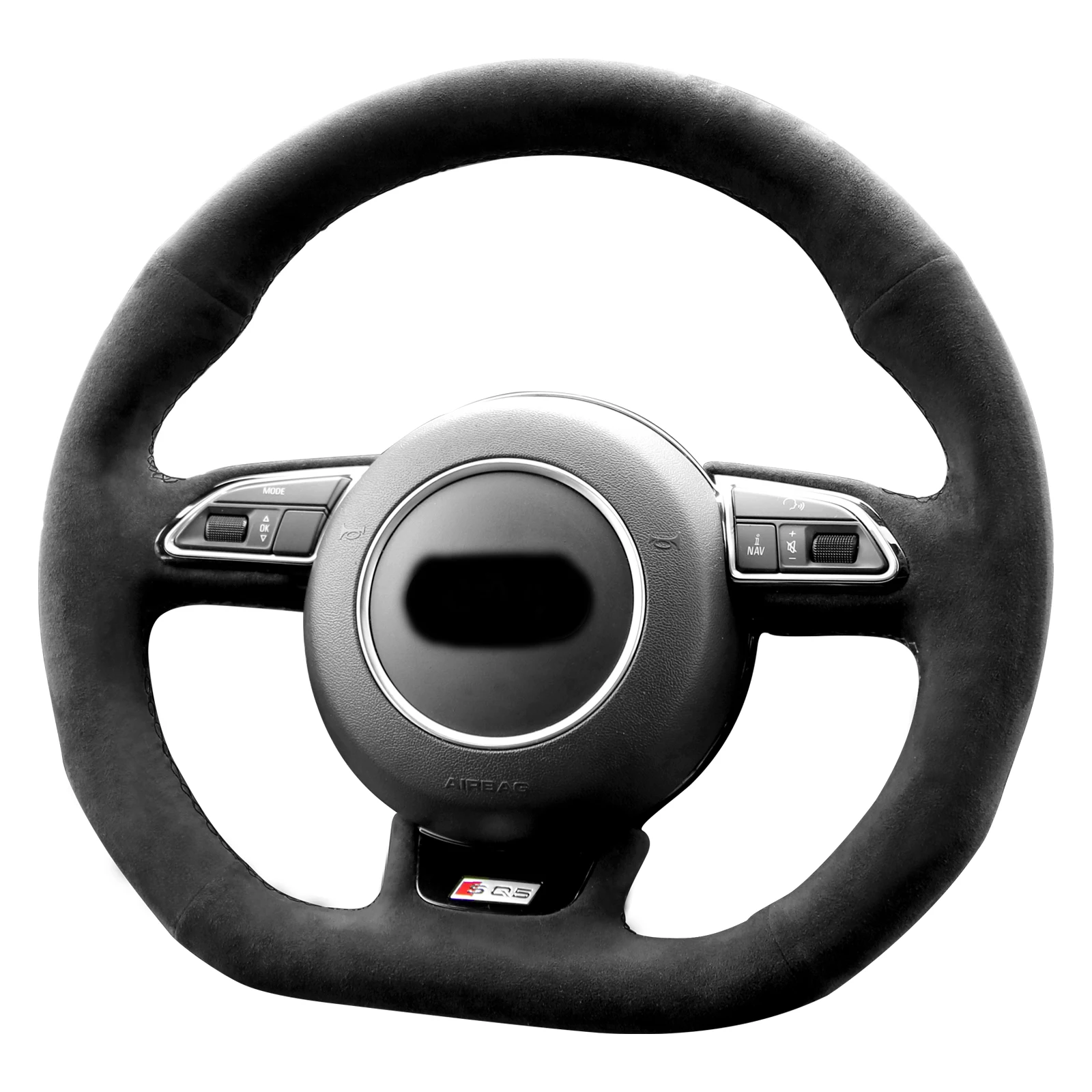 

Alfanxi Hand Stitch Alcantara Steering Wheel Cover Compatible with Audi A3 A4 A6 A7 RS3 RS4 RS5 RS6 RS7 S4 S5 S6 S7 SQ5