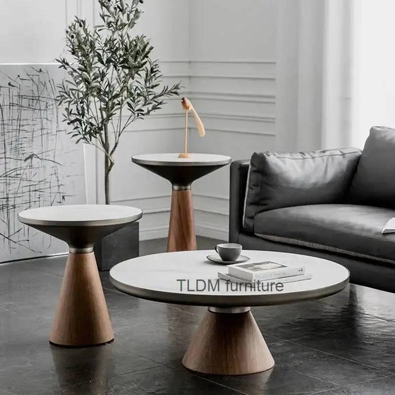 Designer Luxury Coffee Table Living Room North European and American Learning Vertical Service Center Mesas Bajas Chinese
