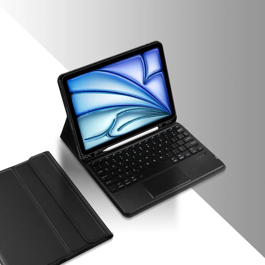 Keyboard Case For iPad Pro Air 11 13 2024 12 9 Inch Keyboard Case iPad 9th 10th Generation Air 5 4 10.2 9.7 6th Case Magic Cover