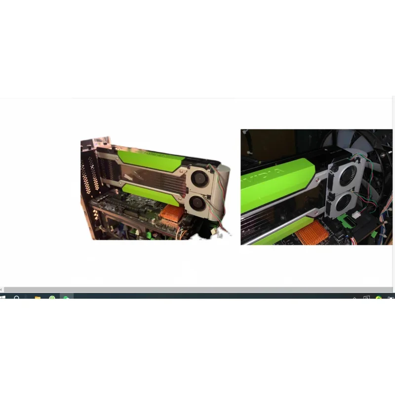 لبطاقة الرسومات NVIDIA Tesla Tesla P40 P100 M40 مروحة تبريد نشطة من النوع U