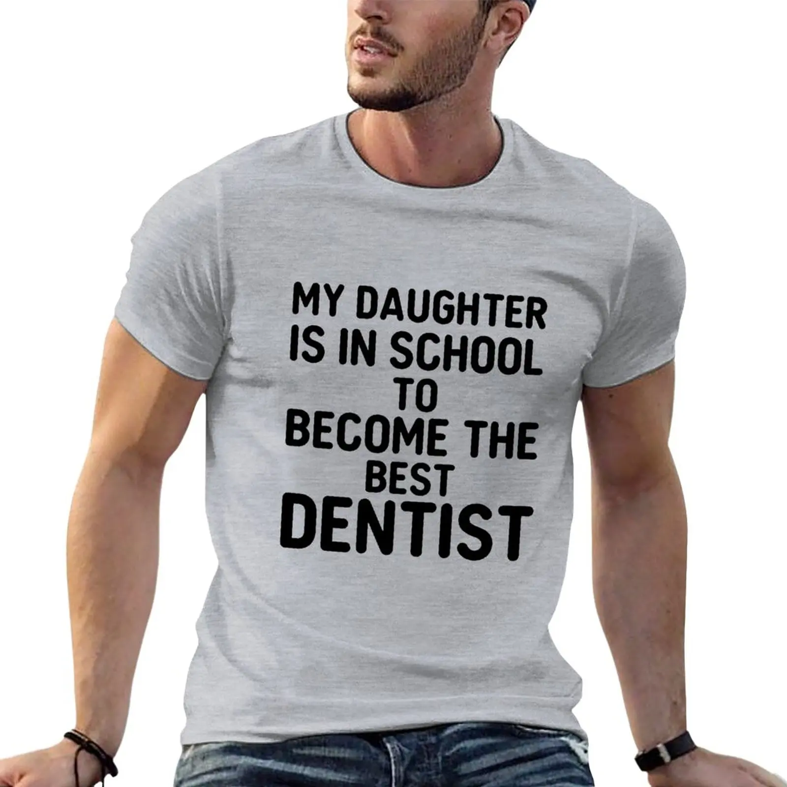 Become The Best Dentist - Black T-Shirt boys t shirts kawaii clothes Short sleeve tee men