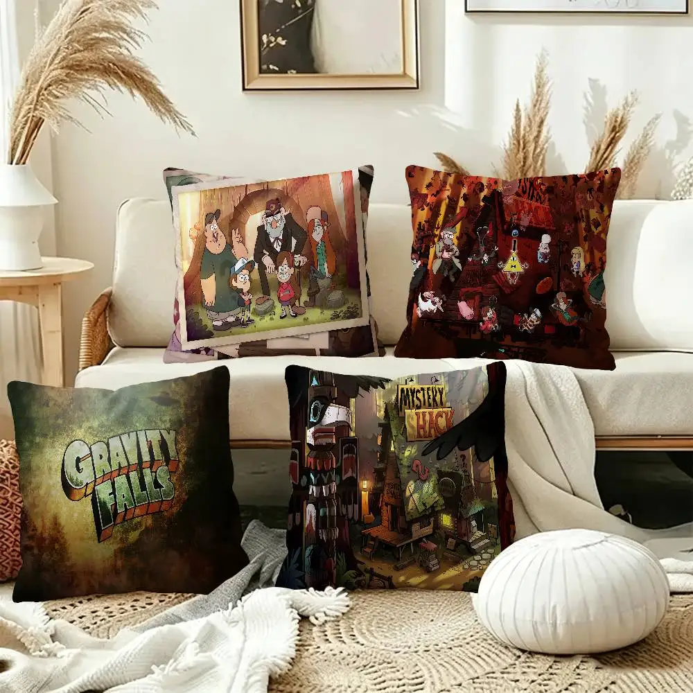 Cartoon G-Gravity F-Falls Pillow Gift Home Office Decoration Bedroom Sofa Car Cushion Cover case 45x45