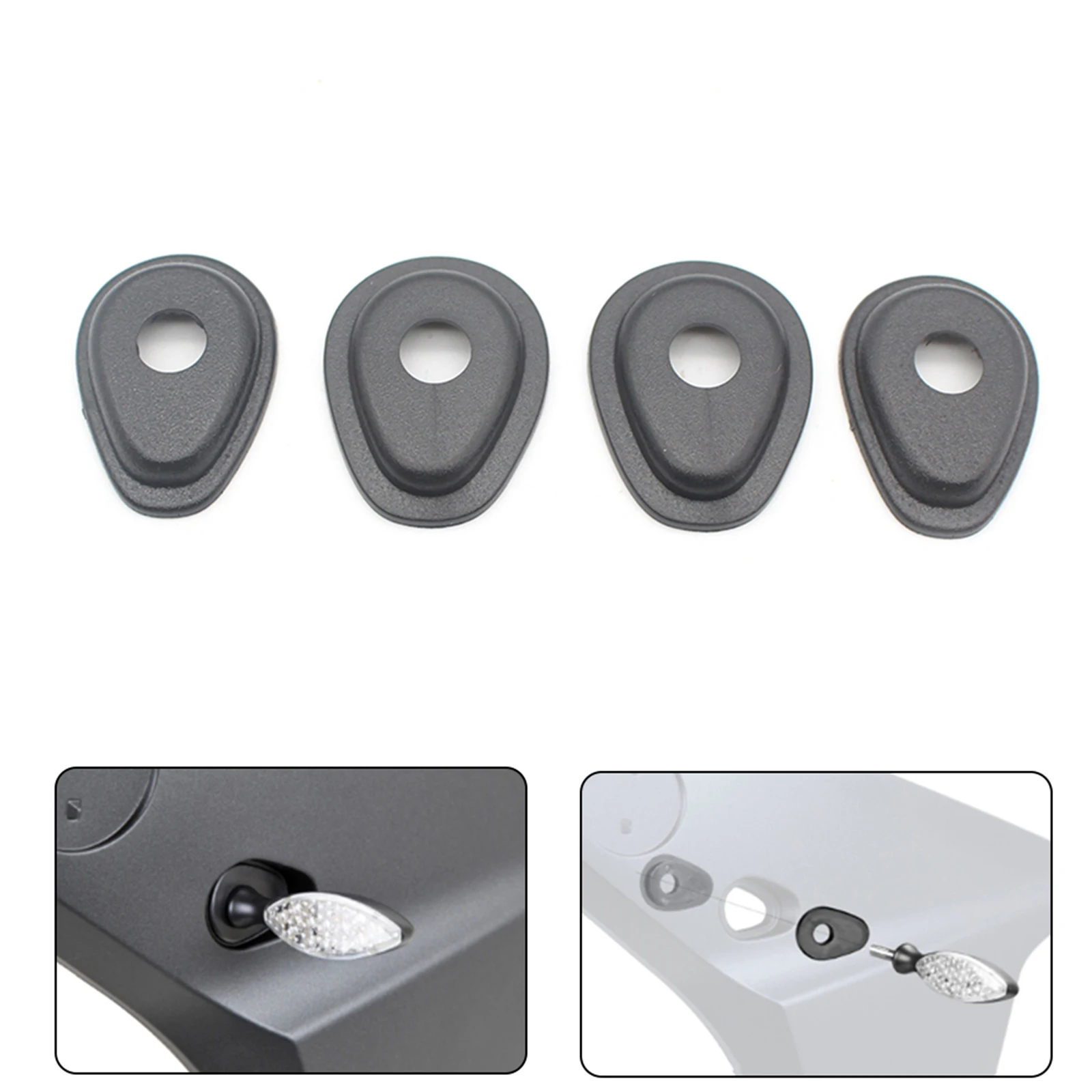 4Pcs Turn Signal Indicator Adapter Spacers Front Rear for Yamaha R1 R6 R6S R15 R25 R3 Stylish Repair Parts Sturdy Accessory