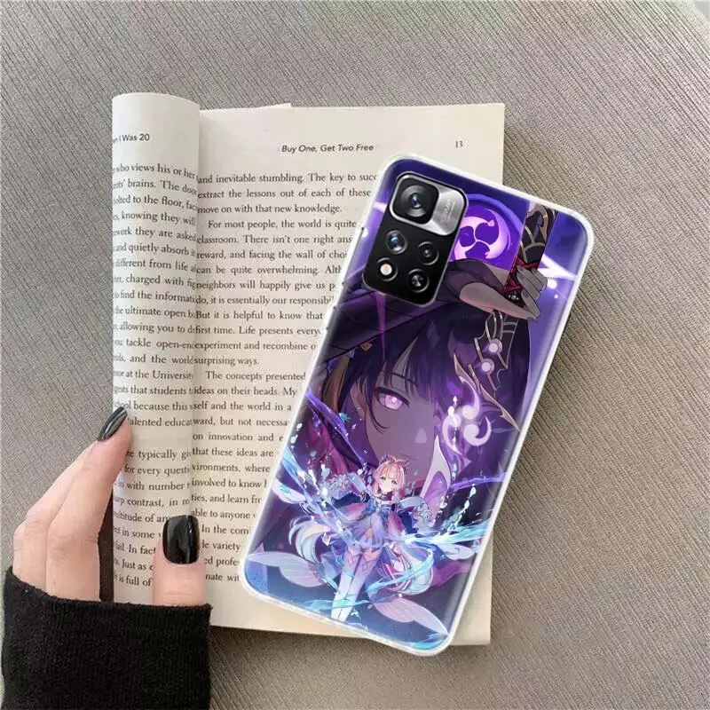 Genshin Impact Raiden Shogun hot Phone Case For Xiaomi Redmi Note 12 Plus 12S 10 11 Pro 4G 5G 9T 9S 8T 10S 11T 11S 11E 9 8 7 6 5