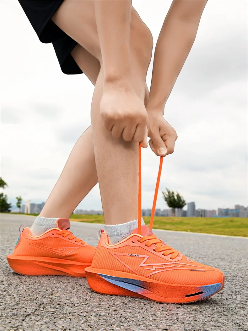 Marathon-Laufschuhe für Herren, Carbon-Platte, Spezial-Sportschuhe, atmungsaktiv, leicht, bequeme Damen-Sportschuhe, Chunta-Sneaker. – Detail 16