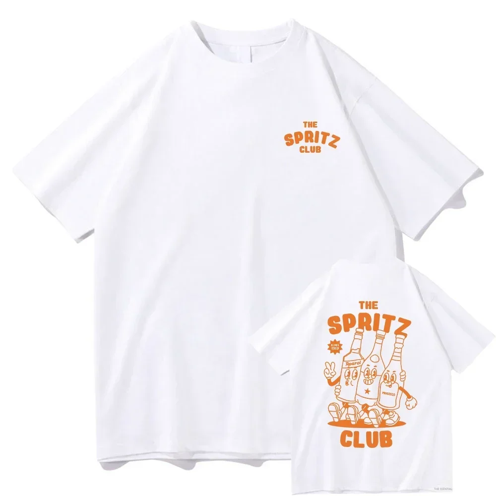 Aperol Spritz Club T Shirt Espresso uomo/donna Harajuku Vintage Graphic Tshirt Unisex top di alta qualità Retro Tee Shirts