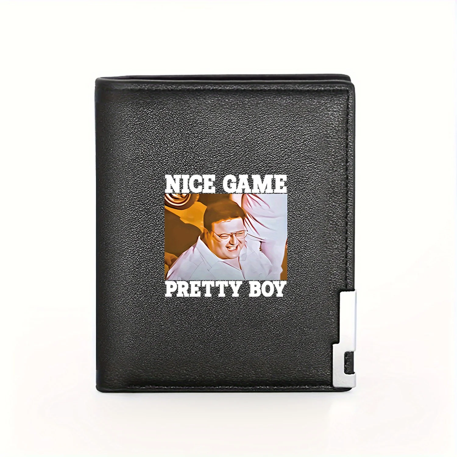 

Хорошая игра Pretty Boy Business Мужской повседневный элегантный простой практичный качественный кошелек Стильный принт Графика Креативный Рождественский Gi