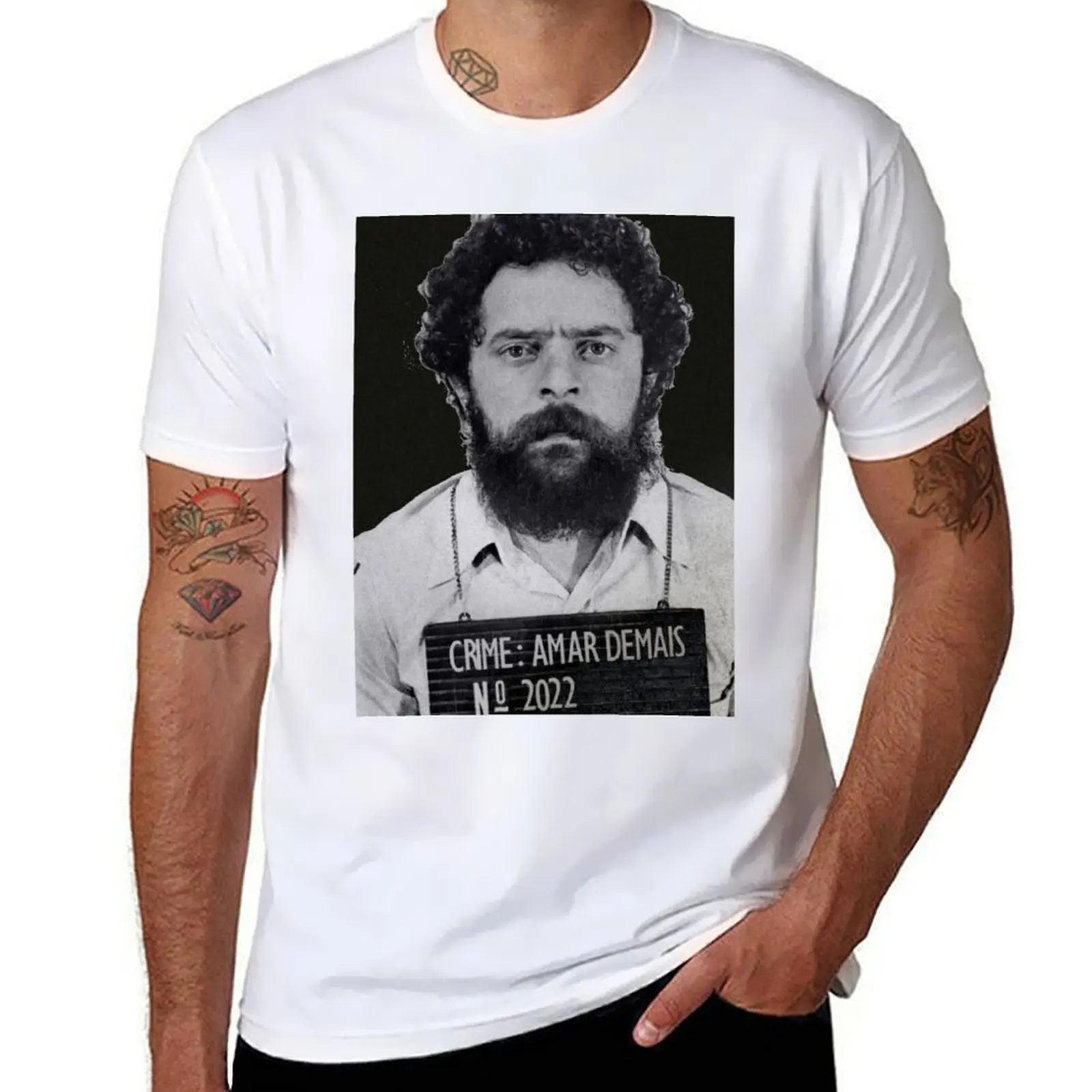 Lula presidente camiseta de algodão pacote homem camiseta designer camiseta