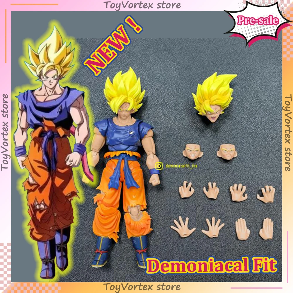 

NEW Dragon Ball Demoniacal Fit 14.6cm Son Goku Rage Awakening Movable PVC Action Figure Model Toys QWIOOE Droppshiping