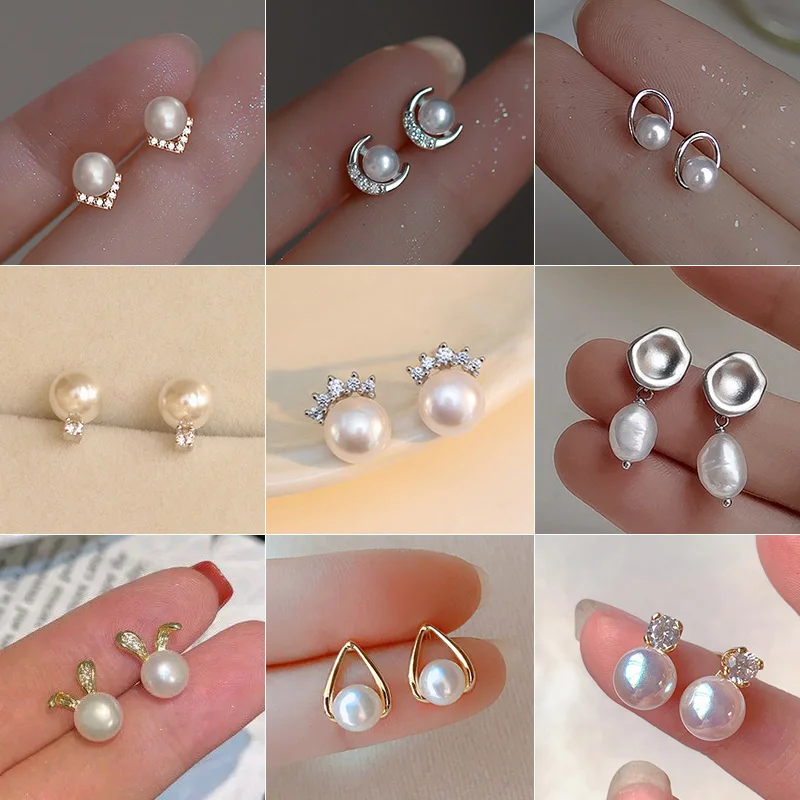 Fashion Delicate Imitation Pearl Earrings Bride Wedding Accessories Temperament Elegant Ear Earrings New Trendy Women Jewelry