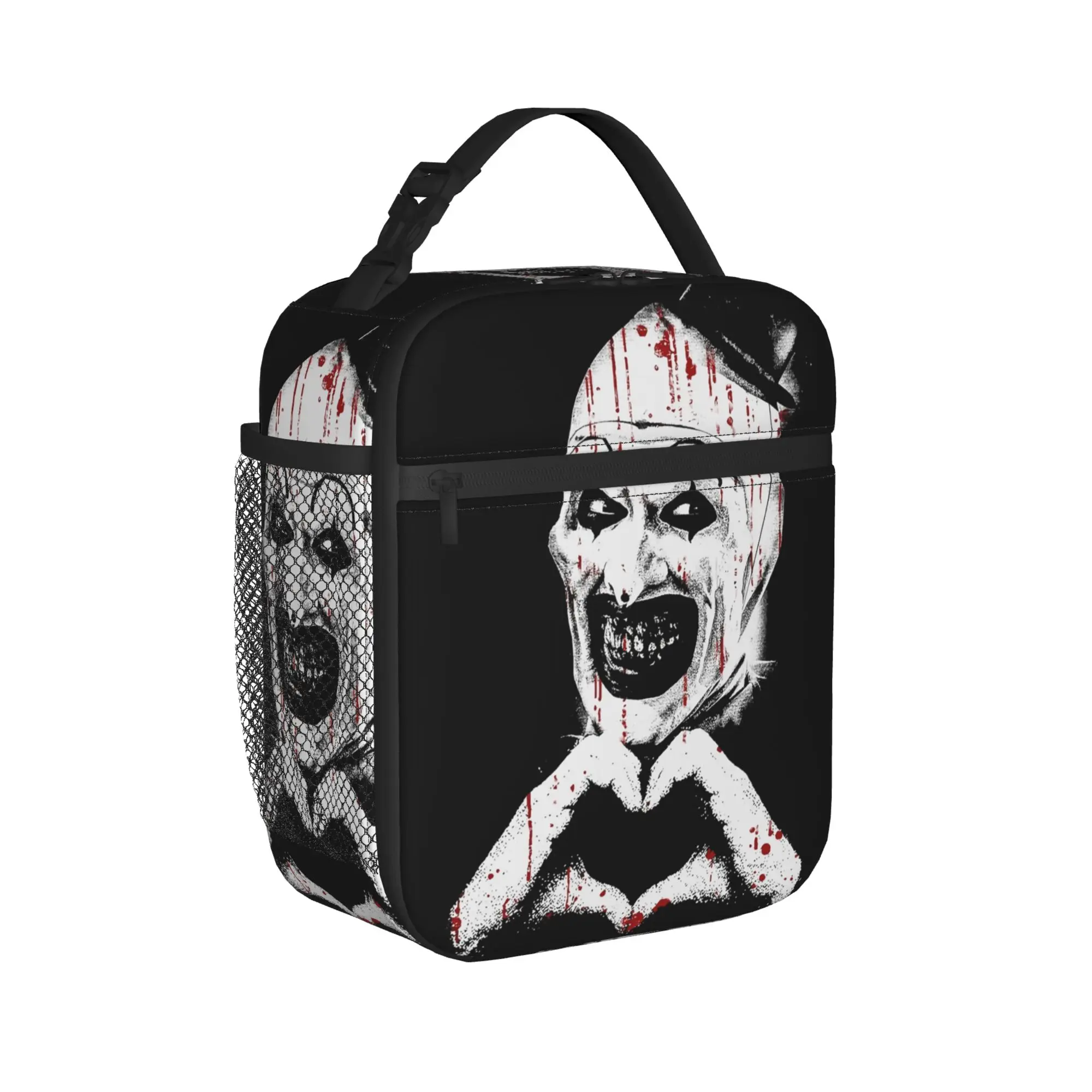 Art The Clown Terrifier Vintage Thermal Insulated Lunch Bag for Office  Portable Food Bag Thermal Cooler Lunch Boxes
