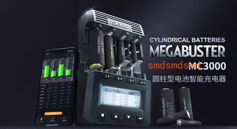 SKYRC MC3000 Batteria multifunzionale al nichel-idrogeno Nichel-Cadmio Litio Ferro Fosfato Batteria cilindrica Caricatore APP