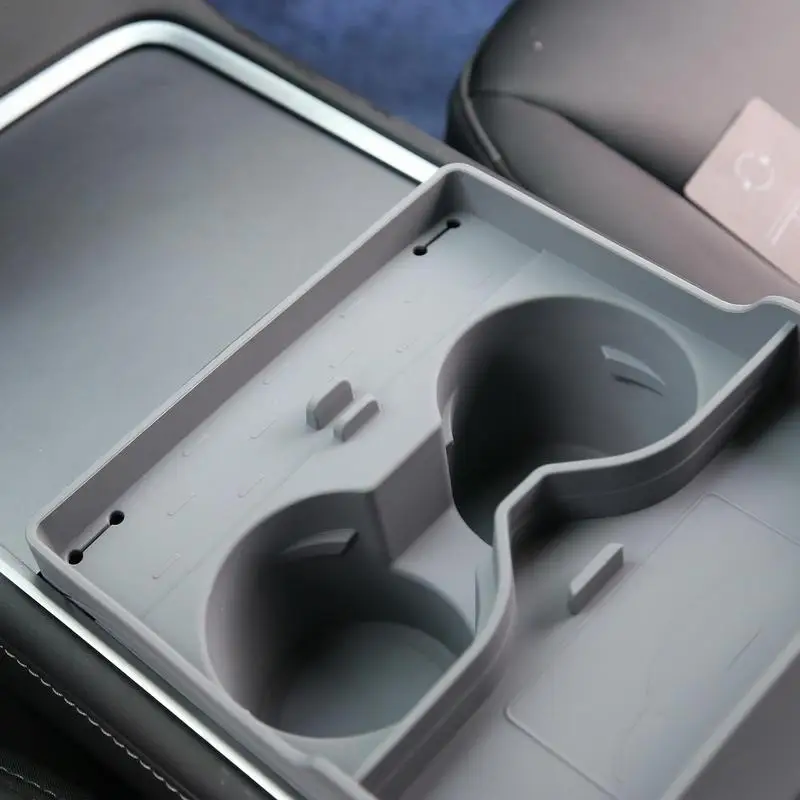 Portabicchieri per auto per Tesla Model 3/Y controllo centrale portabicchieri per acqua tappo antiscivolo Slot in Silicone organizzatore per bevande