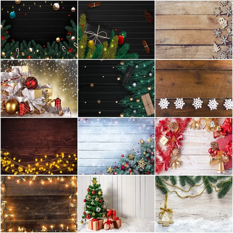 

Photorealistic Fabric Christmas Backdrop for Photography Christmas Gift Photo Backgrounds Photocall Props 210317STY-04