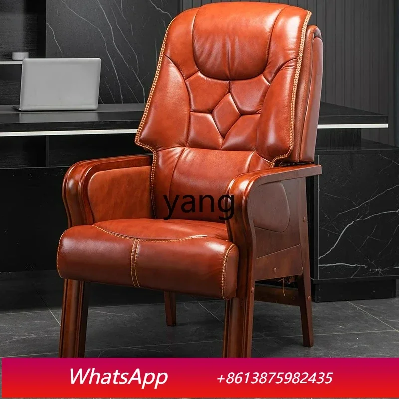 

Кресло руководителя LTT на четырех ножках, откидное, для деловых встреч, с удобной спинкой, кожаное офисное кресло