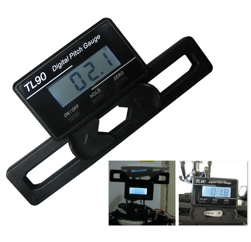 TL90 Digital Pitch Gauge LCD Backlight Display Blades Angle Measurement Tool Tools