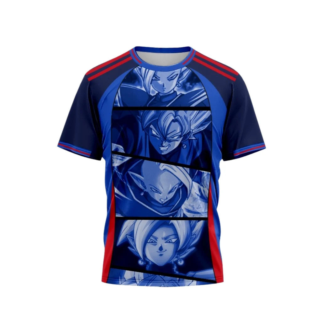 Nueva Camiseta de Anime Japonés 2026, Edición Especial Dragon Ball Son Goku, República de Chile UCH, Ropa Deportiva para Niños y Adultos, Top Holgado para Hombre
