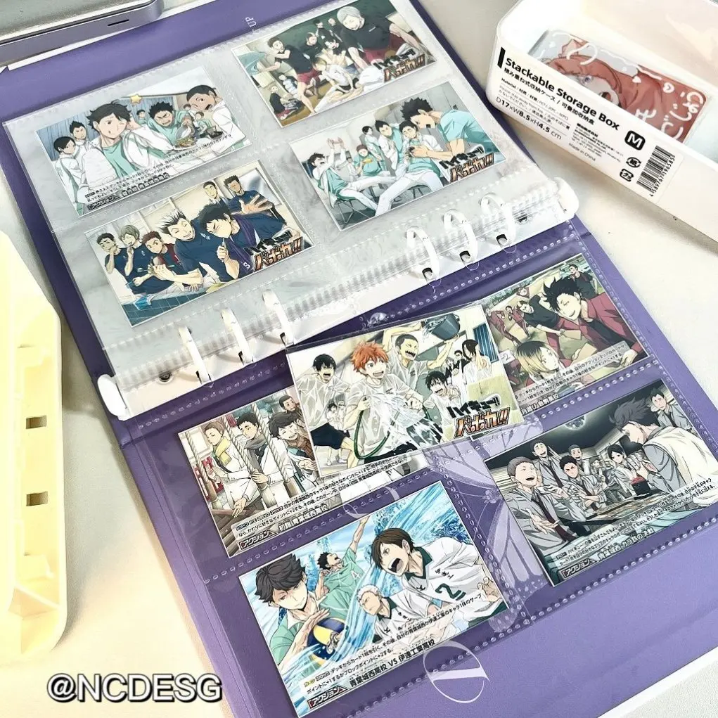 9Pieces/Lot Not Original Anime Haikyuu Mixed Collective Photo 3-inch Small Card Small Cards Card Mobile Phone Holder Fans Gift