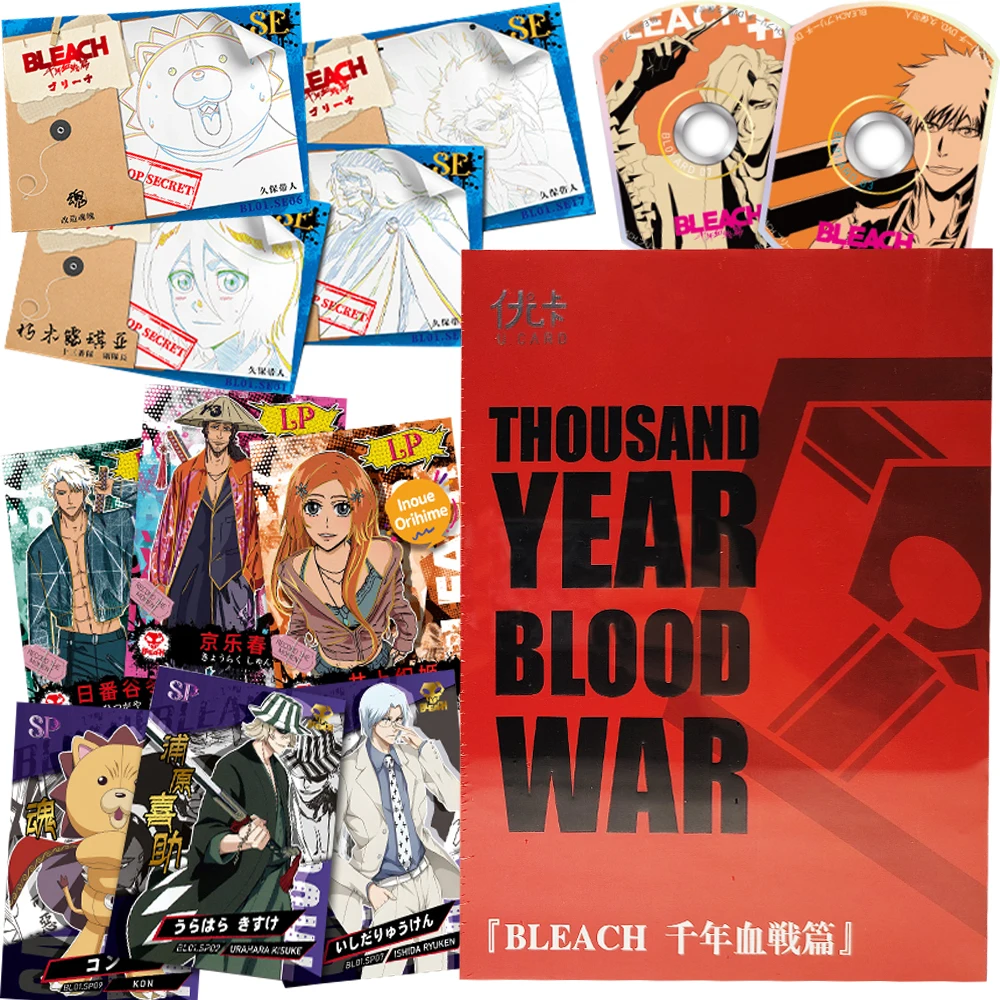 

Высококачественные коллекционные карты аниме «Отбеливатель», горячие кровавые персонажи, любимые фанатов, индивидуальные модные очаровательные карты, игрушка, подарок на фестиваль