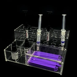 Clear Resin Holder Dental Adhesive Resin Applicator Dispenser for Composite Syringes Bonding Placement Storage Box Dropshipping