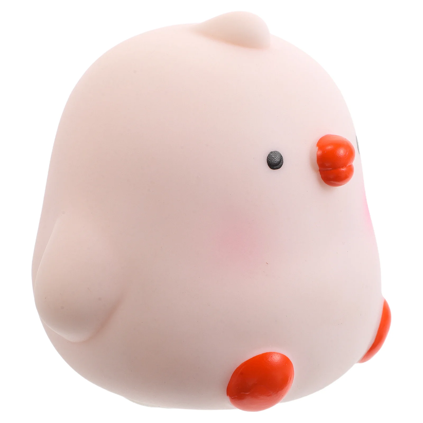 鶏の漫画の貯金箱、子供用貯金箱、壊れないビニール製コインバンク、デスクトップデコレーション、パーティーギフト、ビニール製貯金箱