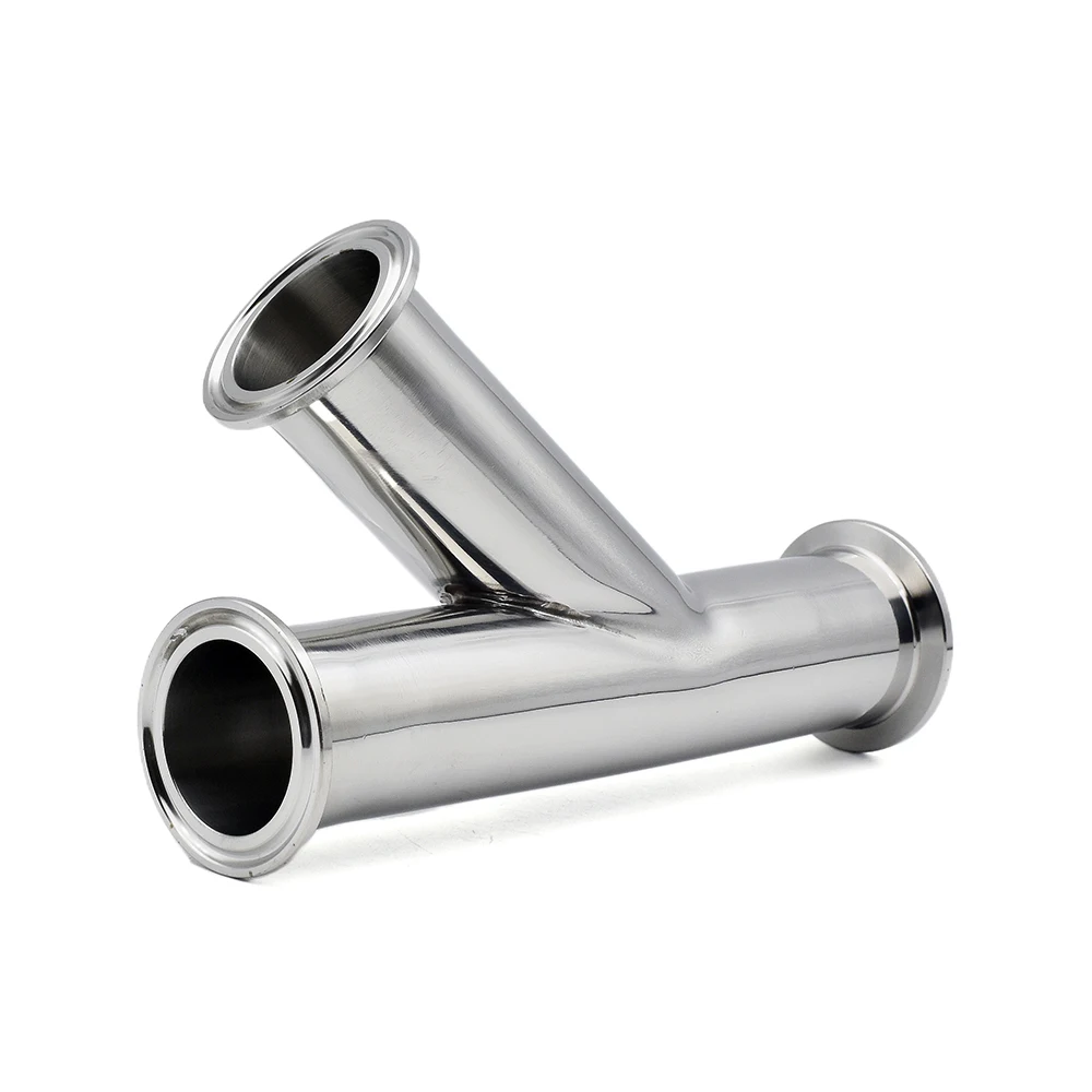 Guangluo Clamp Inclined Y-shape 3-way Splitter - Ss304 Corrosion-resistant Food Grade For 1.5
