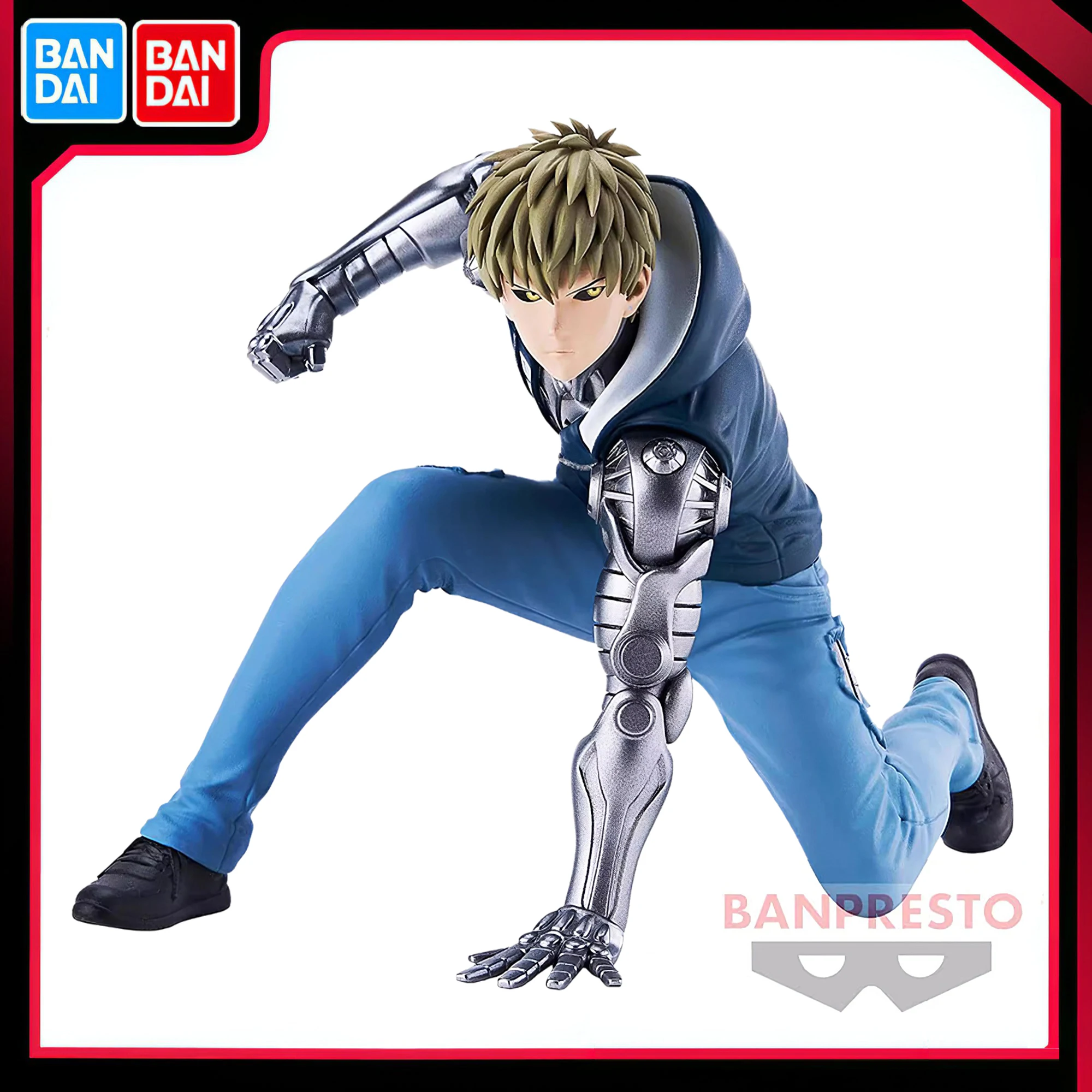 

Bandai Original BANPRESTO Japan Anime One Punch Man Genos 10cm Model Figures Dolls Collectible Toys Boy Festival Gift In stock