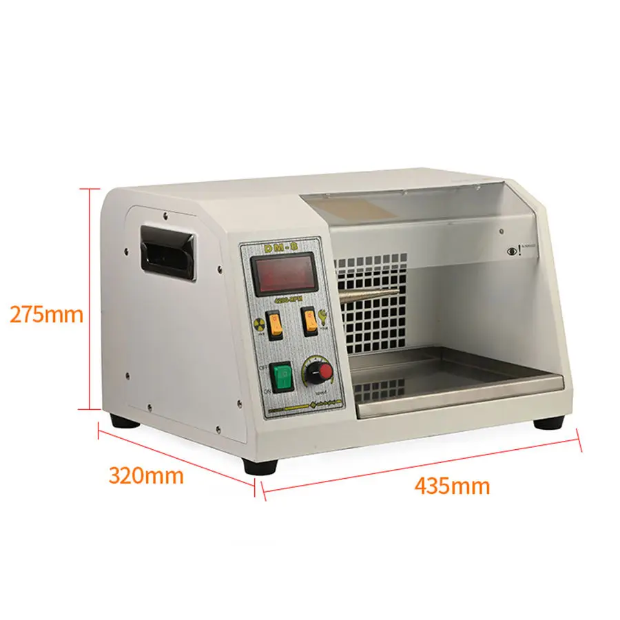 

Машина для полировки ювелирных тканей DM-8, настольное шлифование, регулируемая скорость, регулируемая частота, вакуумный круг для чистки ткани