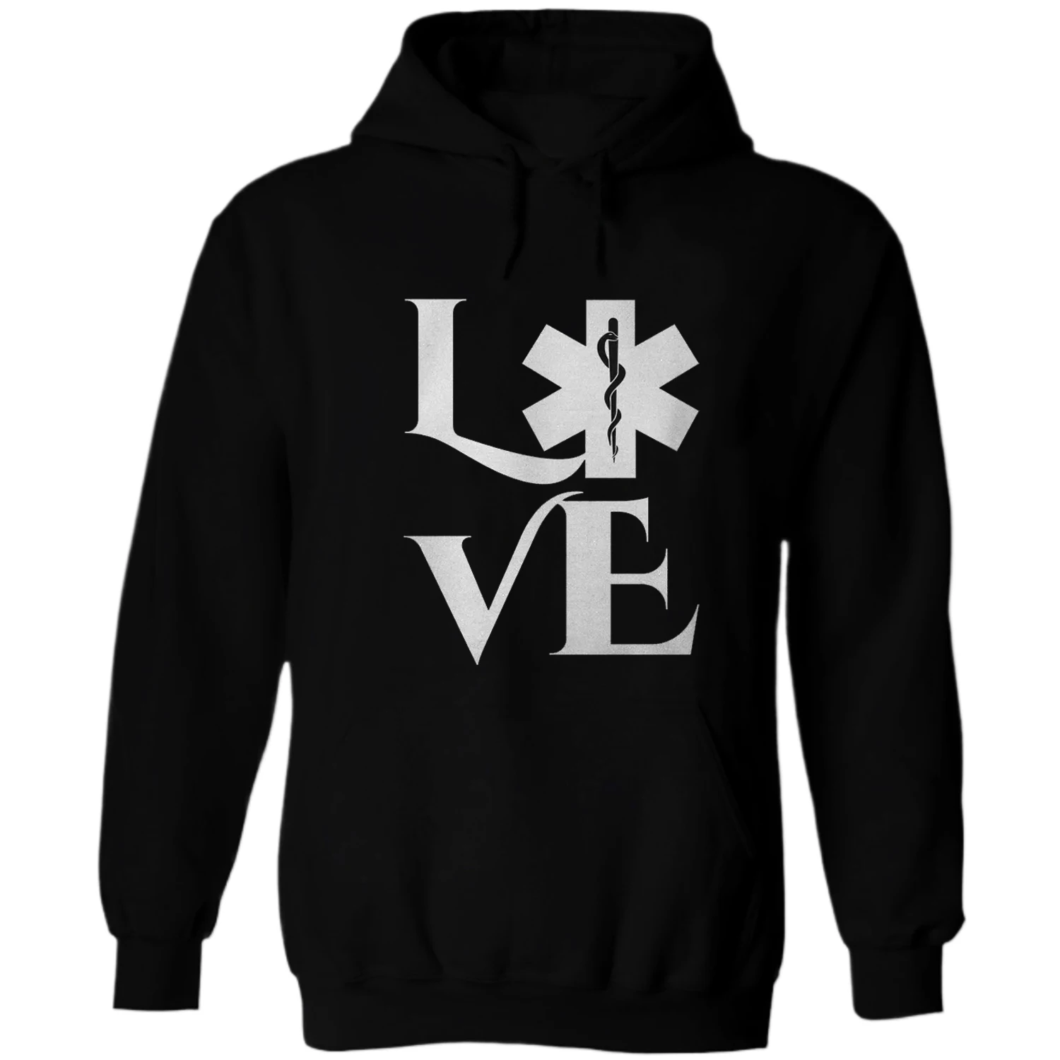 EMS EMT Star of Life Love Medic Paramedic Jobs Pullover Hoodie 100% Cotton Comfortable Casual Mens Sweatshirt Fashion Streetwear