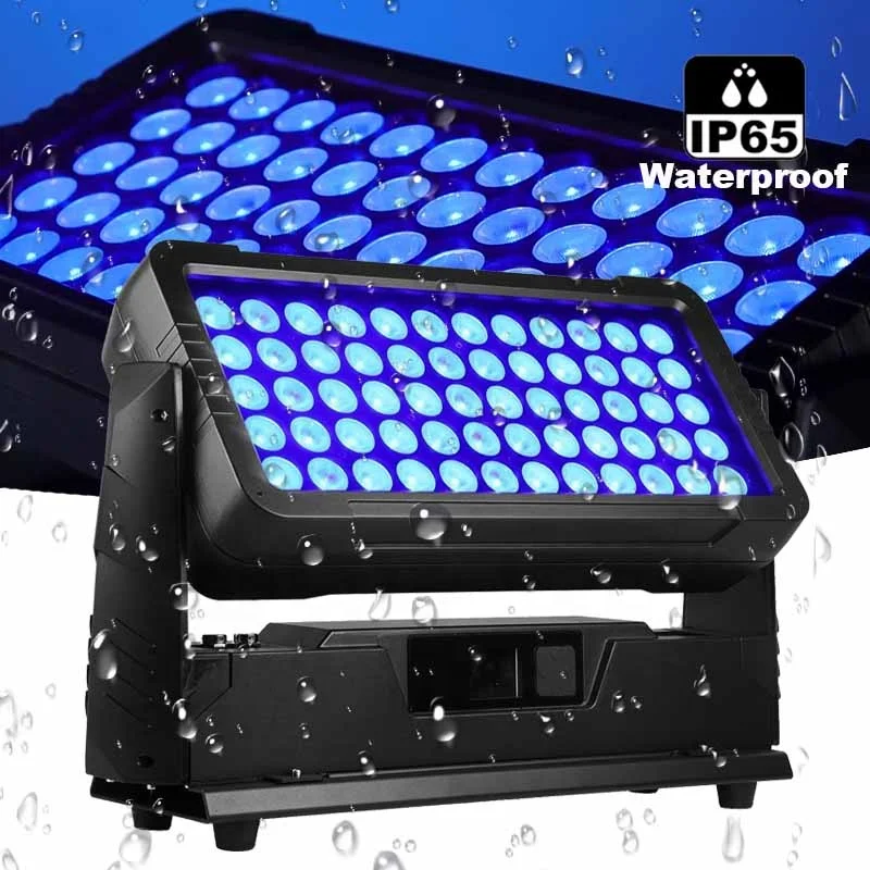 

IP65 Waterproof RGBW LED Bar Wall Wash Outdoor 60x10W City Flood Strobe DJ Matrix Light for Aluminum Stage Lighting Theme Parks