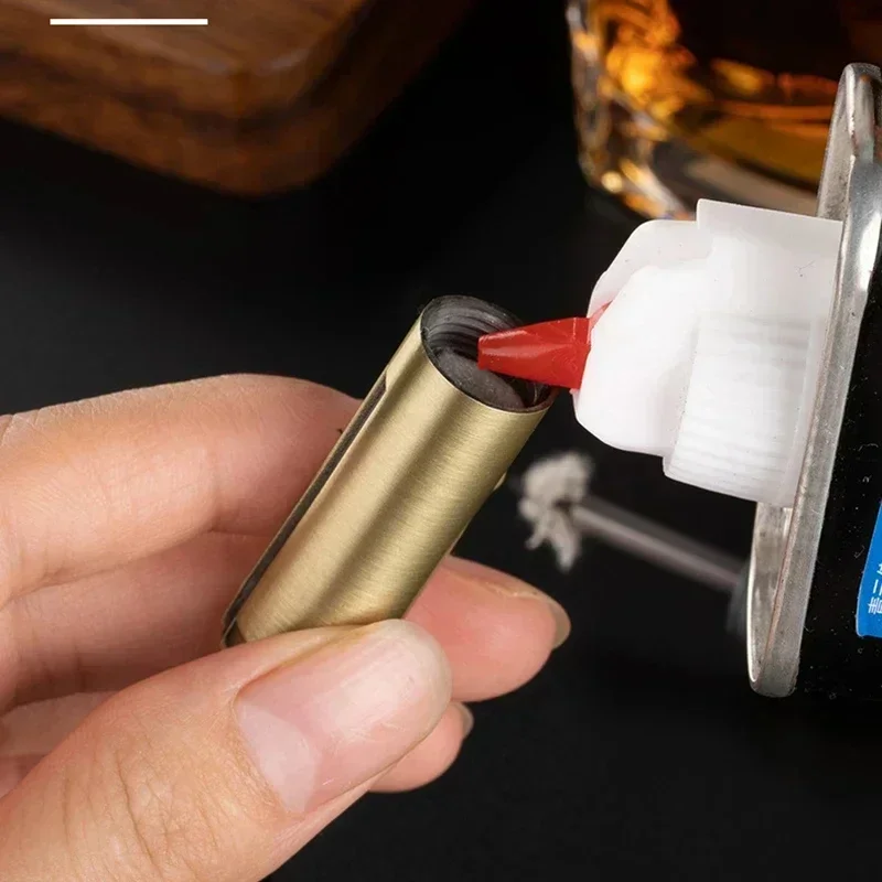 New Metal Retro Bullet Match Outdoor Lighter Multi Functional Bottle Opener Multiple Burning Match Portable Personalized Lighter