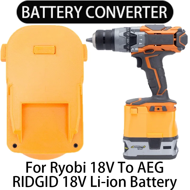 

Battery Adapter/Converter for AEG RIDGID 18V Li-Ion Tools to Ryobi 18V ONE+ Li-Ion Battery Adapter Power Tool Accessories