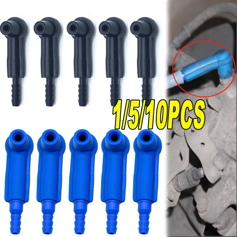 

1/5/10Pcs Pneumatic Brake Fluid Changer Fittings Suction Hose Blue/Black Fittings Split Pump Screw Fittings Auto Parts