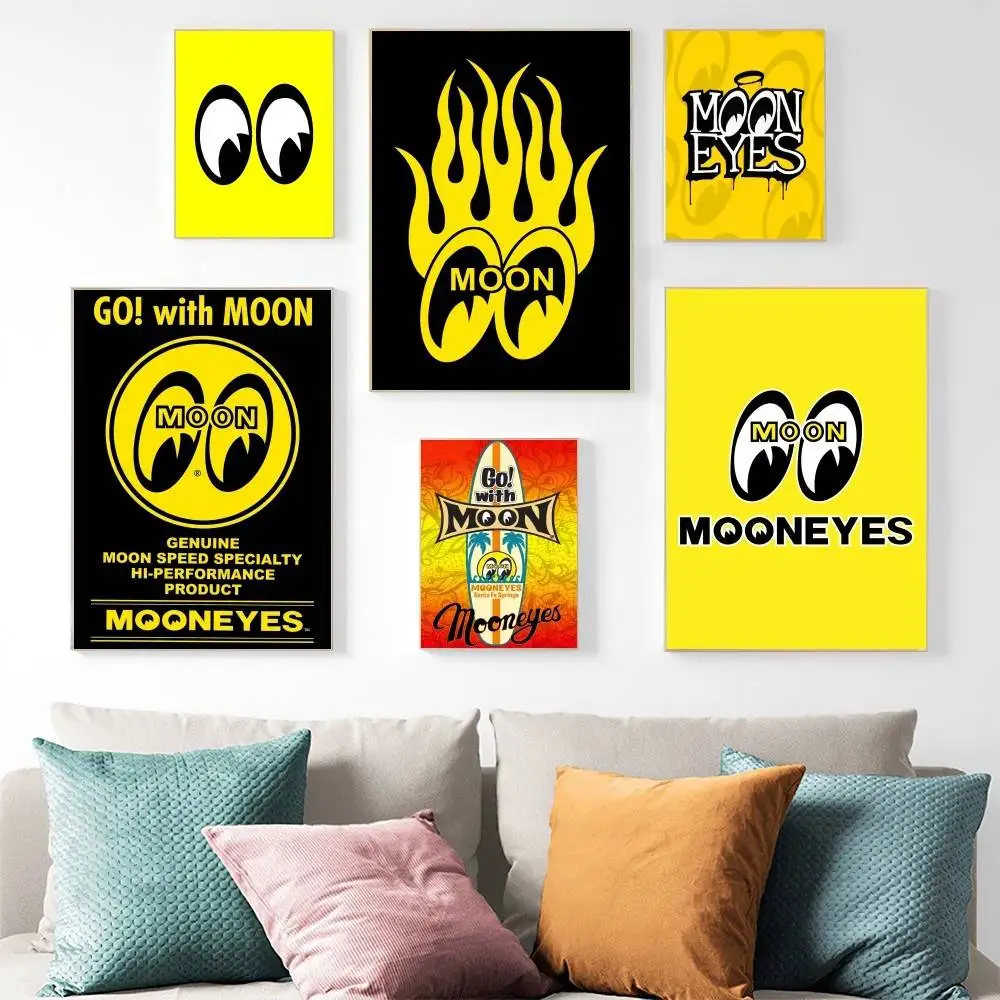 Fashion M-Mooneyes lassic Cover Canvas Painting Print Poster For Living Room Wall Art Home Decor Pictures Gift