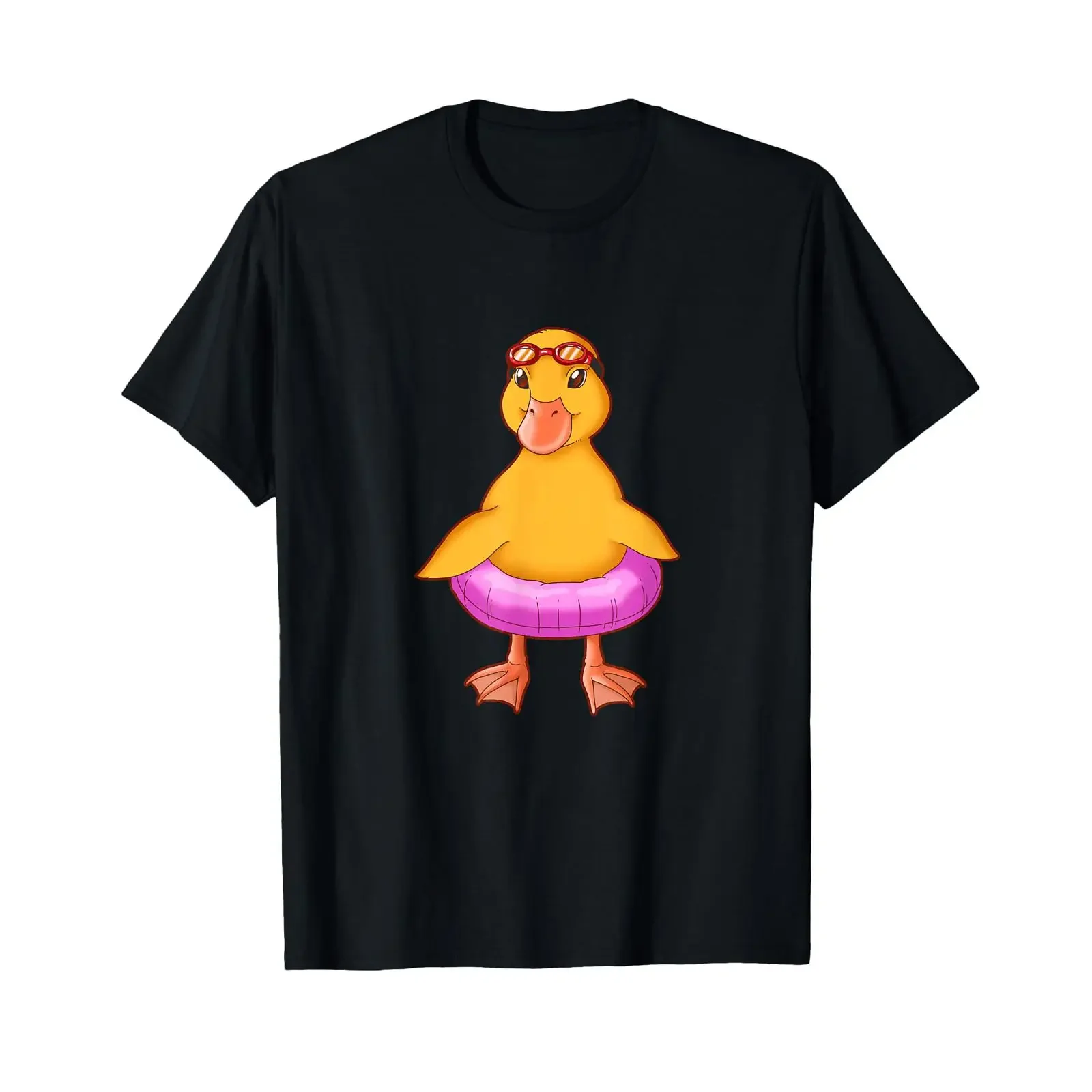 Rubber Duckie and Floats Duck T Shirt Bath Toy vintage Washed Slightly Casual Comfortable Soft fashion streetwear Breathable