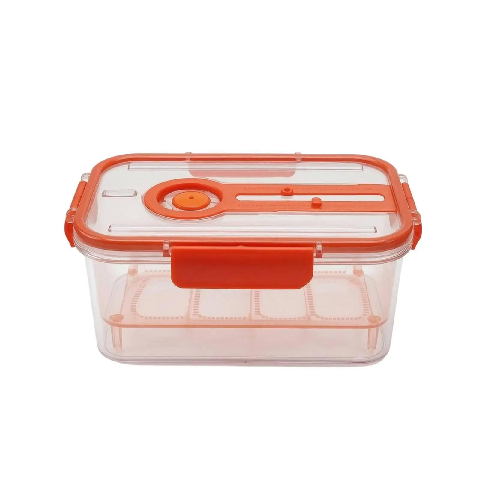 Food Storage Container with Removable Colander Clear Produce Keeper with