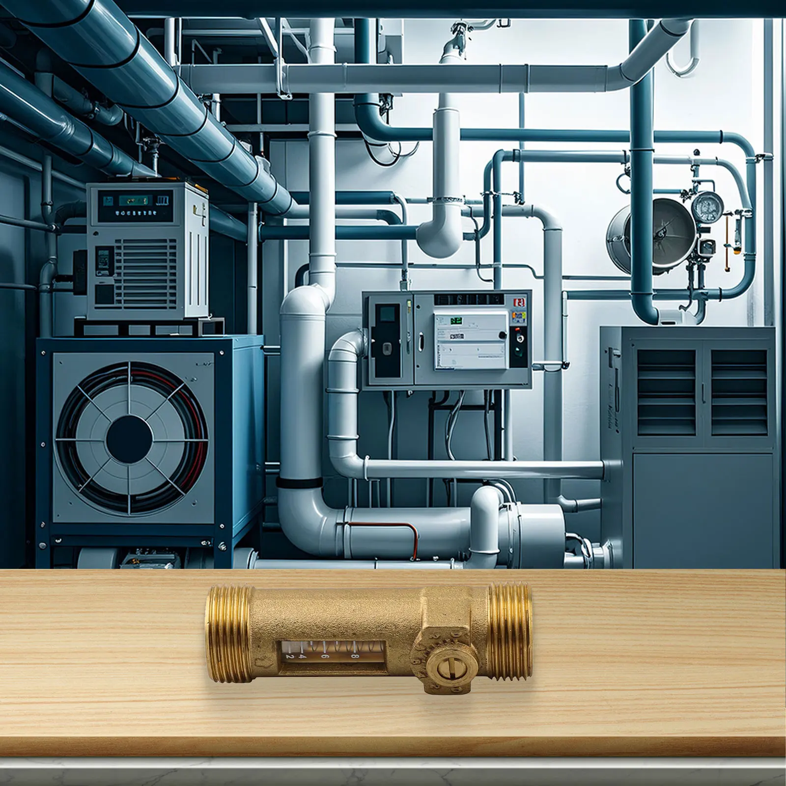 Efficient For HVAC Balancing Valve DN20 Brass Flow Meter with User Adjustment and Robust Construction Efficient