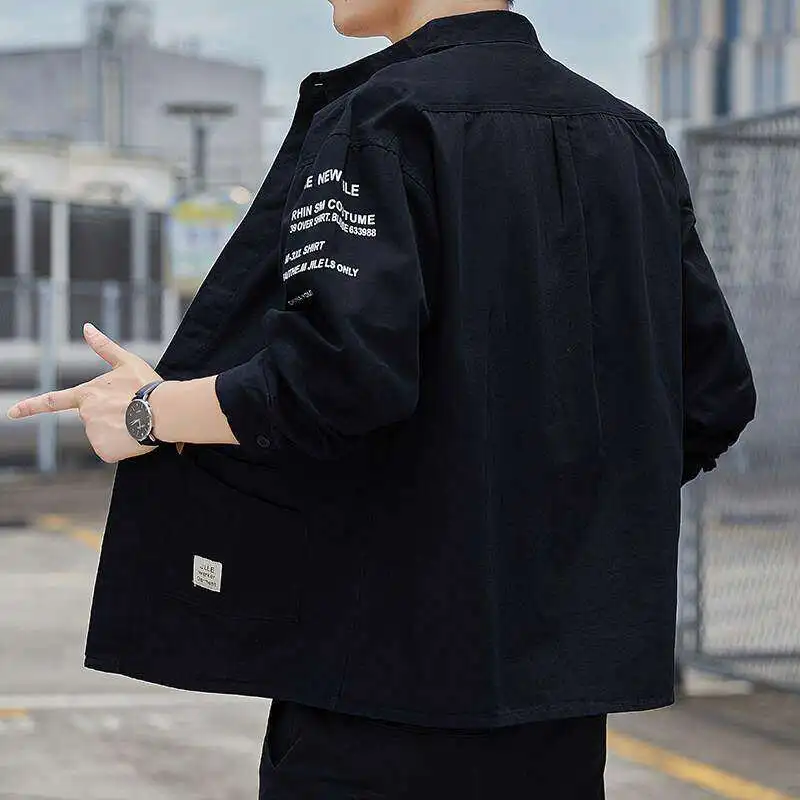 2026 New Men's Summer Lightweight Loose Comfortable Short Sleeve Shirt for Workwear Thin Seven-Armor Coat Casual Cleanfit