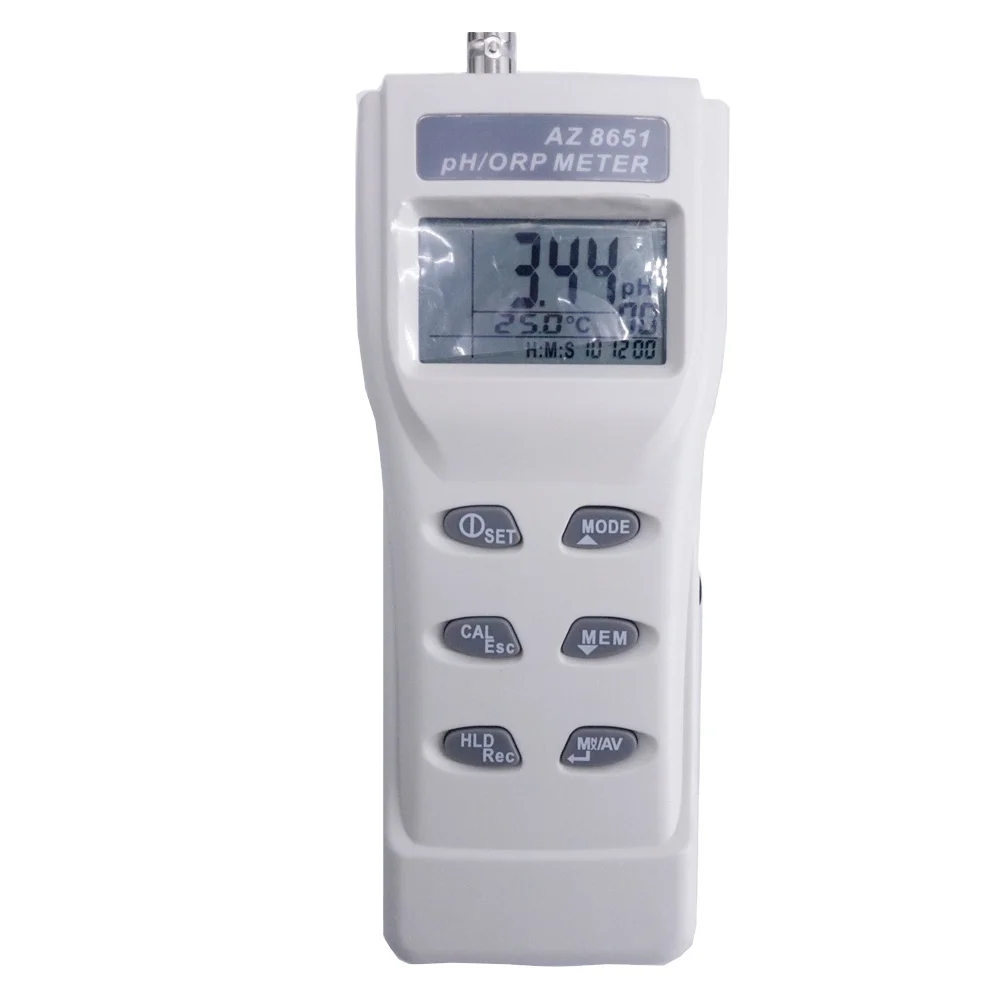 AZ8651 Handheld PH Meters Soil Water PH Meter ORP Tester Meter Detector moni tor Analyzer 0 To 14 PH Range