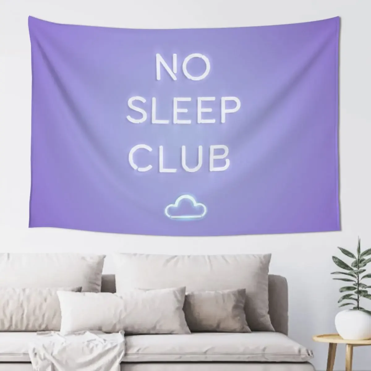 

No Sleep Club Tapestry Wall Mural Decoration For Home Wall Decor Hanging Tapestry