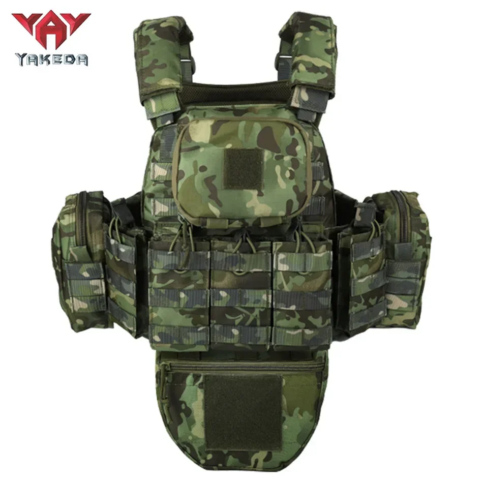 YAKEDA Tactical Vest Outdoor Hunting Plate Carrier Protective Adjustable Vest Airsoft Carrier Combat Equipment