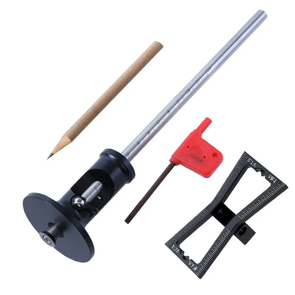 

Woodworking Scriber Woodworking Scribe-line Marking Scriber Device Crossed-out Ruler Dovetail Jig Wheel Marking Gauge Tool