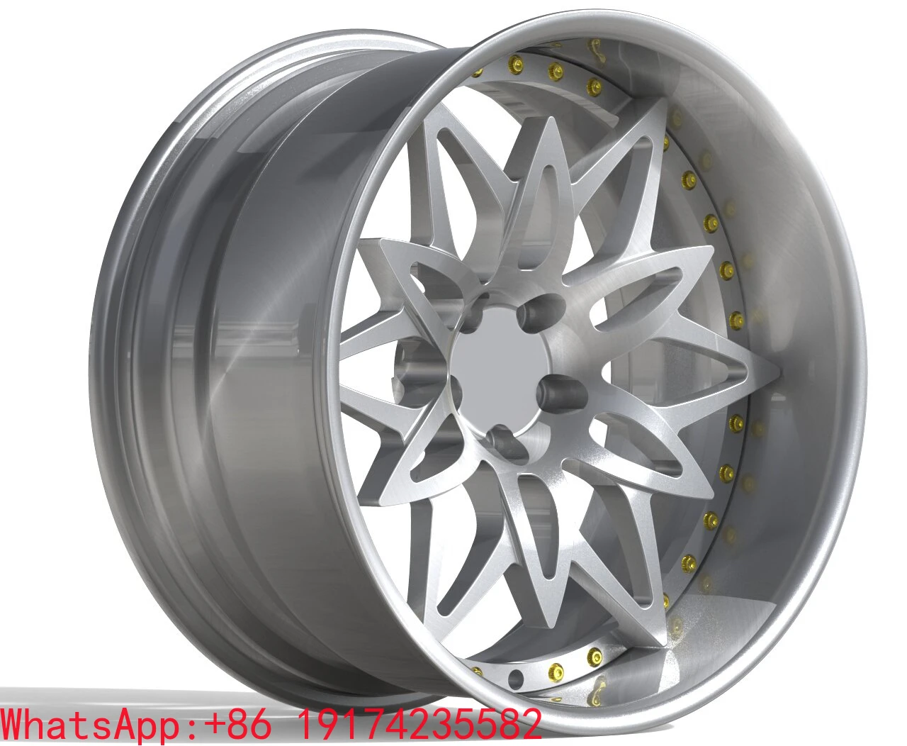 

Customized 2-Piece Forged Alloy Wheel Deeply Polished Lip for Passenger Car Rim