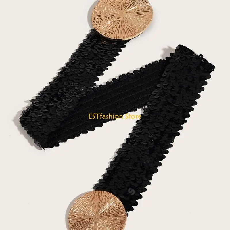 

Y5GC Элегантный эластичный корсет Cincher Пояс женский мерцающий корсет Украшение талии