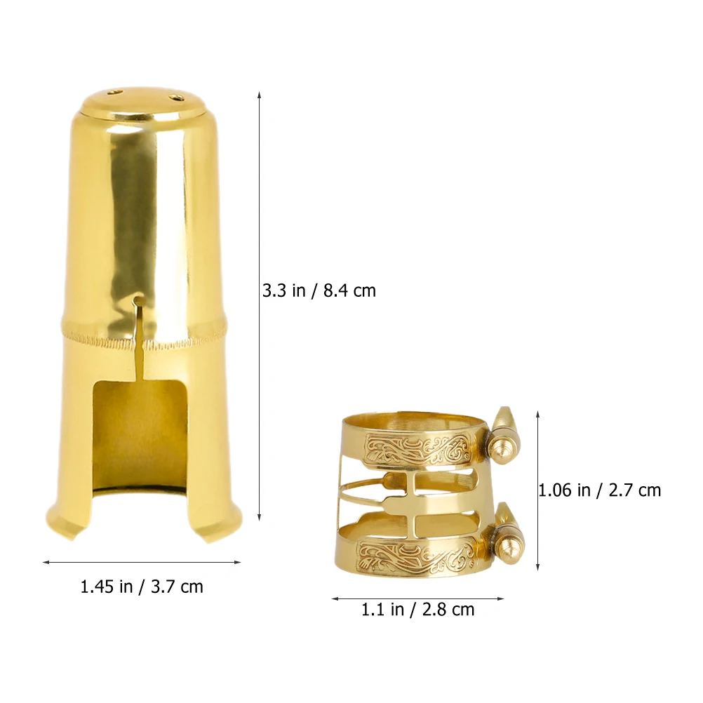 

1 Set Sax Ligature Cap Mechanical Symmetrical Tightening Anti-Rust Durable Clip For Alto Saxophone Accessories Instrument Parts