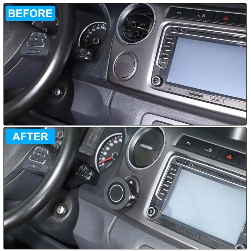 For 2011‑2015 Volkswagen Amarok Car Below Center Console Air Vent Mobile Phone Holder GPS Navigation Bracket Car Accessories