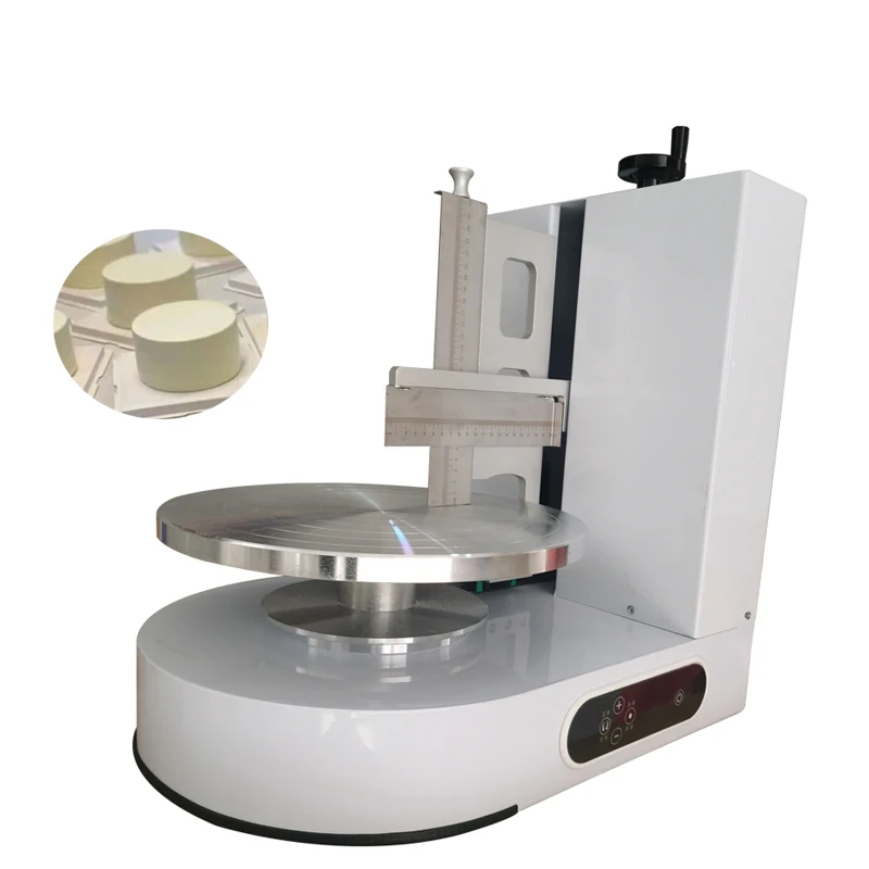 Automatic Birthday Cake Smoothing Coating Machine Cakes Plastering Cream Decoration Spreader Filling Machine 4-12 Inch