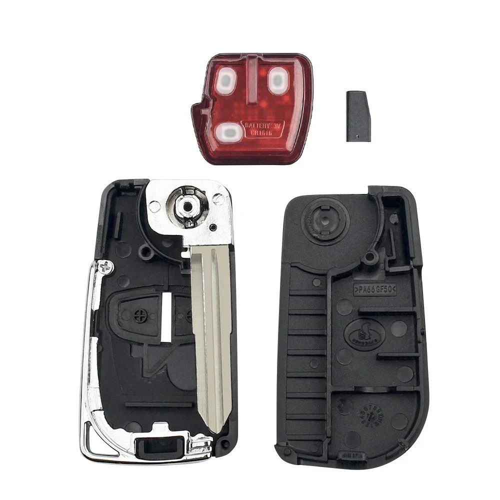 KEYYOU 1PCS NIEUWE 2/3 Knoppen Voor MITSUBISHI Triton Pajero Outlander ASX Lancer Fob 433Mhz ID46 Chip MIT8 / MIT11 Gemodificeerde Autosleutel