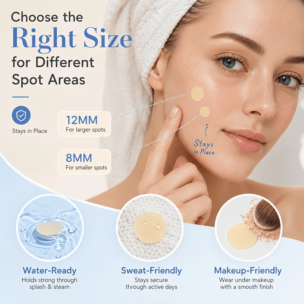 144/360pcsHydrocolloid Patches — Fragrance-Free, Alcohol-Free, Hypoallergenic, Suitable for Pore Care, Pore Strips, and Patches.